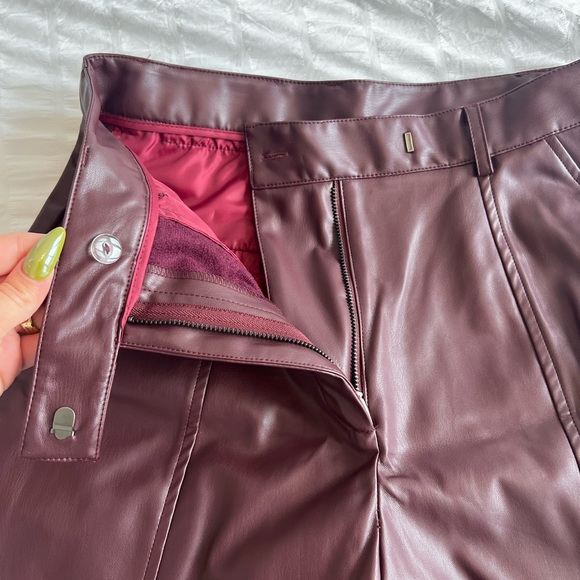 Steele Vegan Leather Straight Leg Pant - Picture 5 of 10